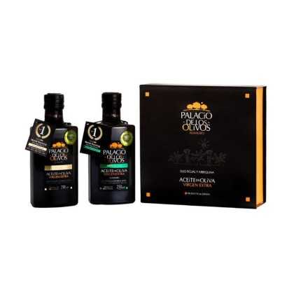 Palacio de Los Olivos - Gift set "DUO" with 250 ml Arbequina olive oil & 250 ml Picual olive oil in gift packaging - Olive oi...