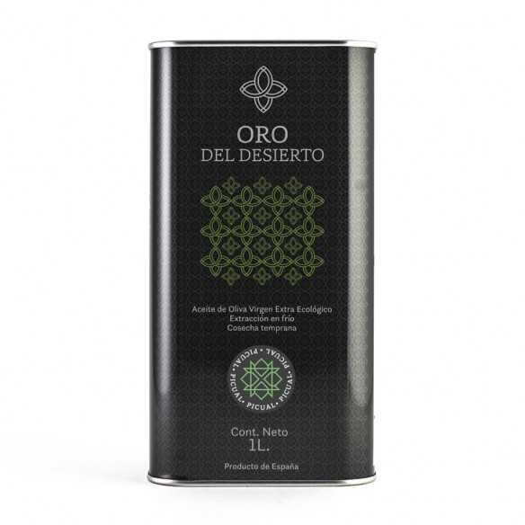 Organic Olive Oil Oro del Desierto Picual 1 Liter Canister - Organic olive oil - Oro del Desierto