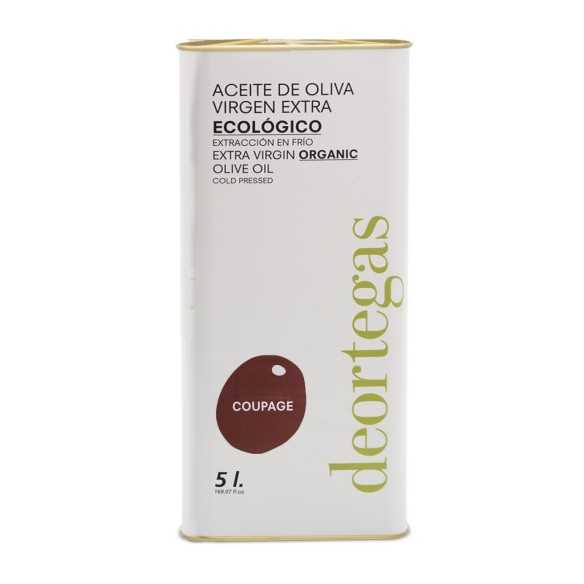 Organic Olive Oil Deortegas Coupage 5  Liter Canister - 5 liter canister - Deortegas