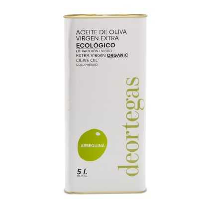 Organic Olive Oil Deortegas Arbequina 5  Liter Canister - 5 liter canister - Deortegas