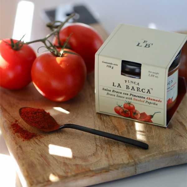 Finca la Barca - sos brava z wędzoną papryką - 110 g - bakalie - Finca la Barca