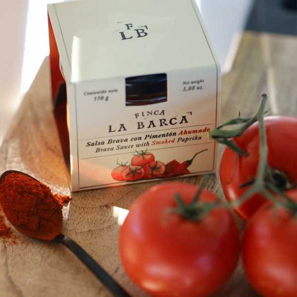 Finca la Barca - sos brava z wędzoną papryką - 110 g - bakalie - Finca la Barca