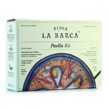 Finca la Barca - paella kit (seasoning, rice and olive oil) - box - 370 gr - Spices - Finca la Barca