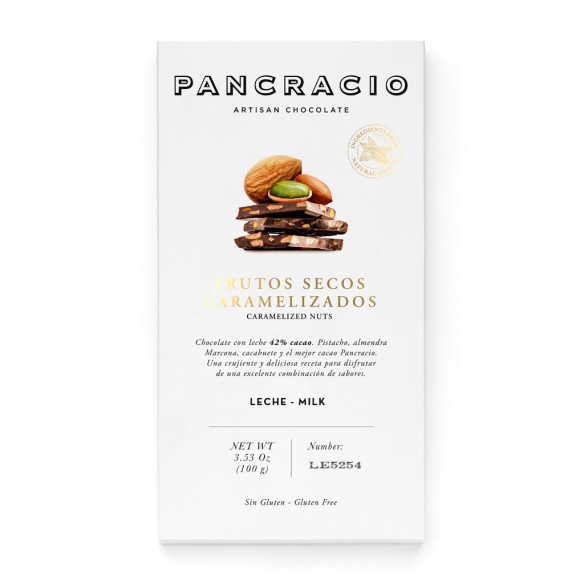 Pancracio - Schokolade mit karamellisierten Nüssen 100 g - Schokolade - Pancracio