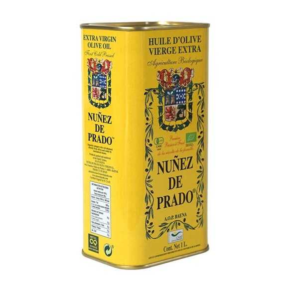 Organic Olive Oil Nuñez de Prado 1 Liter Canister - Olive oil in cans - Nuñez de Prado
