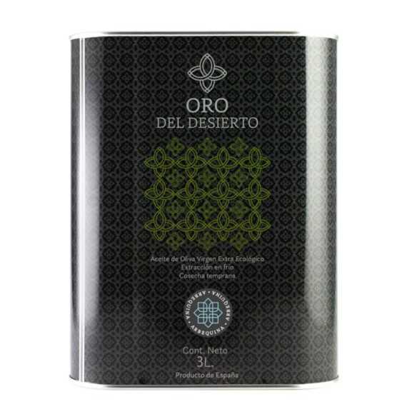 Huile d'Olive Bio Oro del Desierto Arbequina bidon de 3 litres - Huile Bio - Oro del Desierto