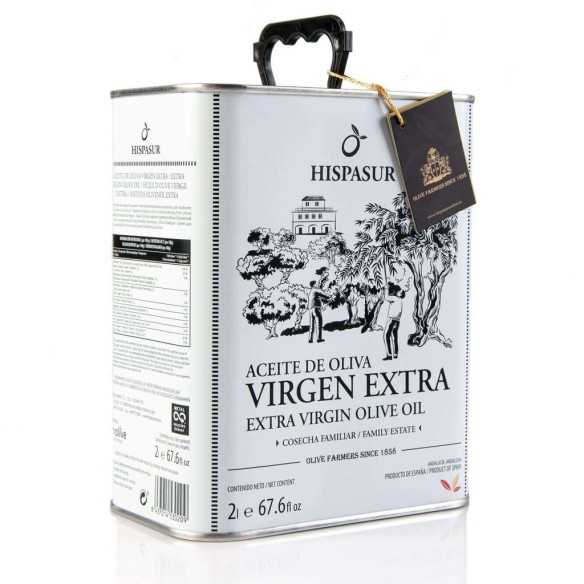 Olive Oil Hispasur Gold 2 Liter Canister - Olive oil - Hispasur