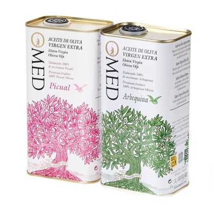 Olivenöl-Set O-Med Picual & Arbequina – 2 x 1-Liter-Kanister - Olivenöl - O-Med
