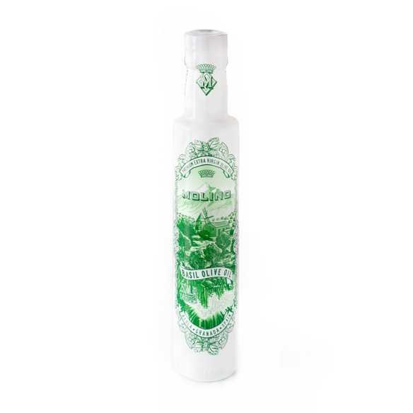 Aromatisiertes Basilikum Olivenöl - Molino 250 ml - Öl - Molino