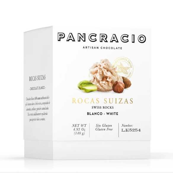 Pancracio - Box Rocas Suizas - Chocolate Blanco - 140 g - Chocolate - Pancracio