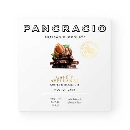 Pancracio - Chocolate negro con cafe y avellanas - 40 g - Chocolate - Pancracio