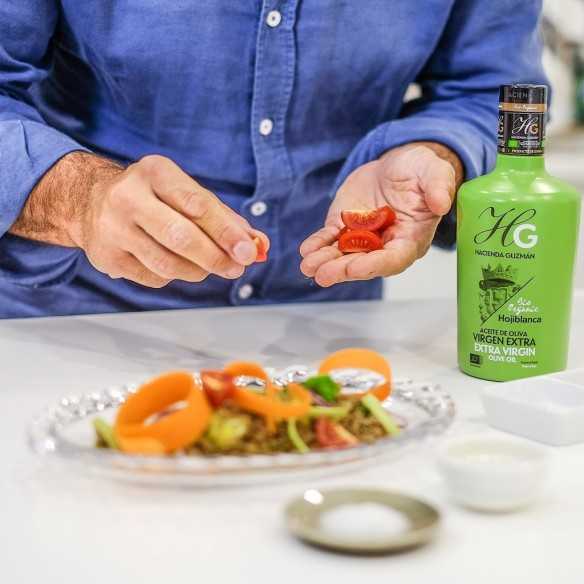 Organic Olive Oil Hacienda Guzmán Hojiblanca 500 ml - Olive oil - Hacienda Guzmán