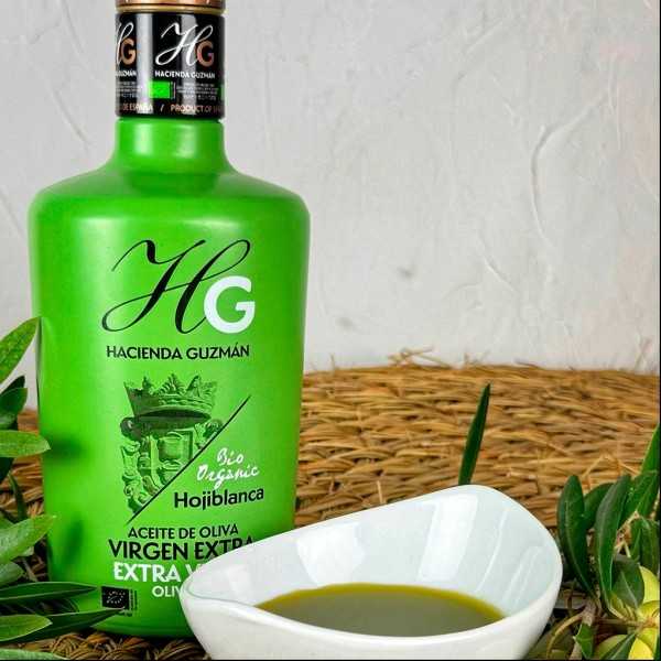 Organic Olive Oil Hacienda Guzmán Hojiblanca 500 ml - Olive oil - Hacienda Guzmán