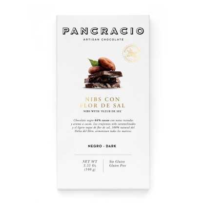 Pancracio – Dunkle Schokolade mit Nibs und Fleur de Sel – 100 g - Schokolade - Pancracio