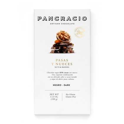 Pancracio - Dark Chocolate with Raisins and Walnuts - 100g - Chocolate - Pancracio