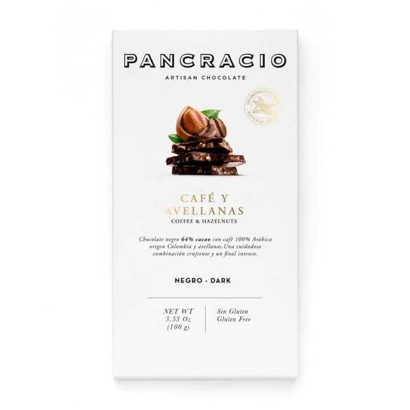 Pancracio - Chocolate negro con cafe y avellanas - 100 g - Chocolate - Pancracio