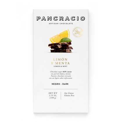 Pancracio - Czekolada gorzka z cytryną i miętą - 100 g - Czekolada - Pancracio