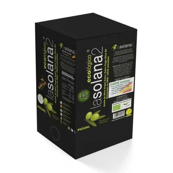 Olive Oil La Solana2 Picual Bag in Box 2000 ml - Organic olive oil - La Solana2