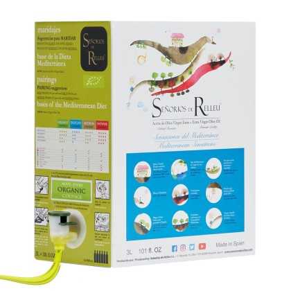 Organic Olive Oil Señoríos de Relleu Bag in Box Organic 3000 ml - Organic olive oil - Senoríos de Relleu