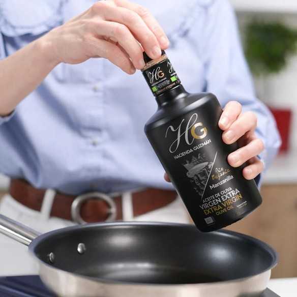 Aceite de Oliva Ecológico Hacienda Guzmán Manzanilla sevillana 500 ml - Aceite de oliva virgen extra - Hacienda Guzmán
