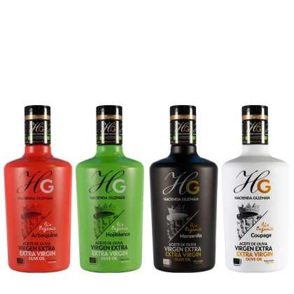 Hacienda Guzmán Organic Olive Oil Set - 4 x 500 ml - Olive oil - Hacienda Guzmán