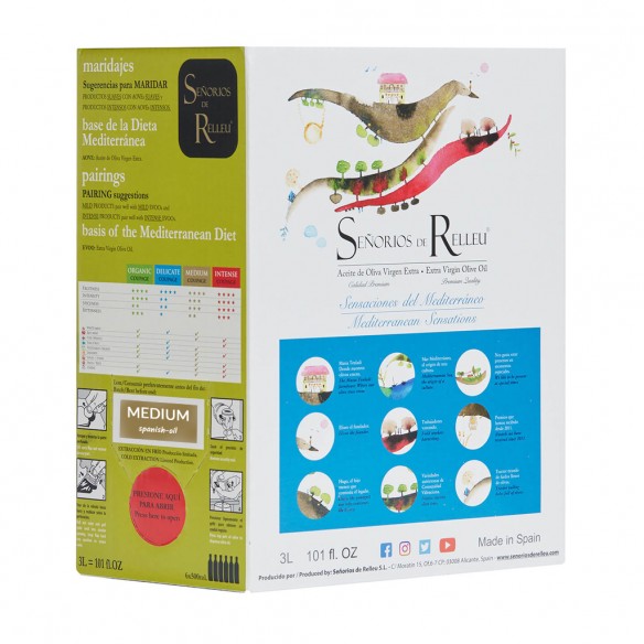 Aceite de Oliva Señoríos de Relleu Bag in Box medium 3000 ml - Bag in Box - Senoríos de Relleu
