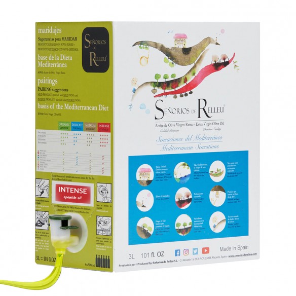 Aceite de Oliva Señoríos de Relleu Bag in Box intense 3000 ml - Bag in Box - Senoríos de Relleu