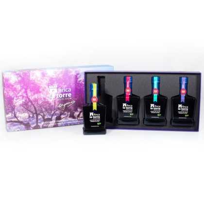 Finca la Torre Geschenkbox aus 4 Sortenreinen Olivenölen - Olivenöl sets - Finca la Torre
