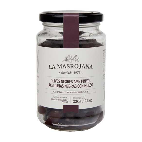 Aceituna negra de Aragón La Masrojana 220g - Aceitunas - La Masrojana