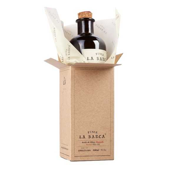Finca La Barca Geräuchertes Olivenöl 500 ml – Gourmet-Genuss in edler Geschenkflasche
