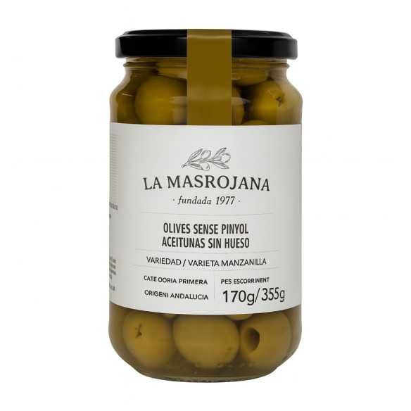 La Masrojana Pitted Manzanilla Olives 220g | Spanish Tapa