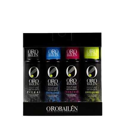 Oro Bailén Verkostungsset 4x100 ml | Premium-Olivenöl-Probierpaket 2