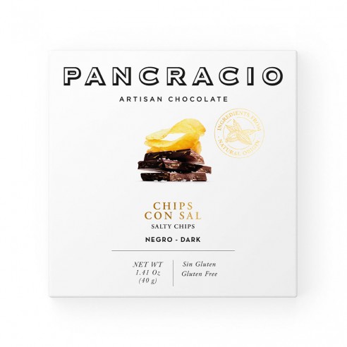 Pancracio - Chocolat noir aux pépites et au sel - 40 g