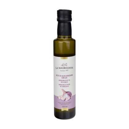 Aromatisiertes Arbequina Olivenöl mit Knoblauch La Masrojana 250ml - Aromatisiertes Olivenöl - La Masrojana