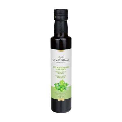 Arbequina olive oil with basil La Masrojana 250ml - Flavoured olive oil - La Masrojana