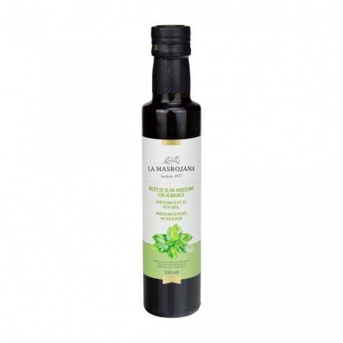 Aceite de oliva Arbequina con albahaca 250ml