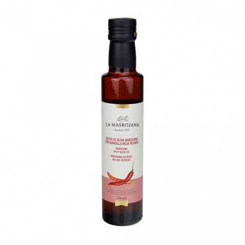 Arbequina olive oil with spicy red chilli 250ml