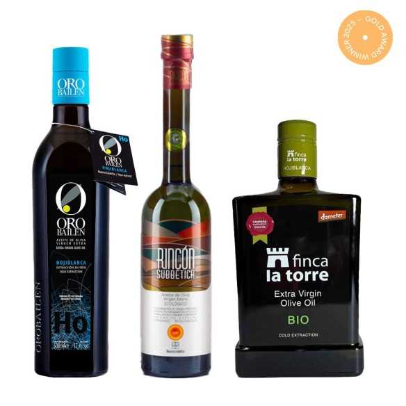 Medallas de Oro NYIOOC 2025 – Pack Hojiblanca 3×500 ml