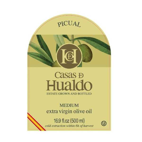 Casas de Hualdo Picual Medium 500 ml – Aromatic Spanish EVOO