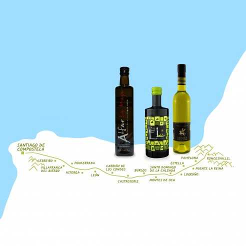 Olive oil set Camino de Santiago