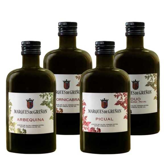 Marqués de Griñón Olivenöl Pack 4×500 ml | Monovarietäten + Duo