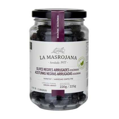 Empeltre Organiczne oliwki czarne i pomarszczone La Masrojana 220g - Oliwki - La Masrojana
