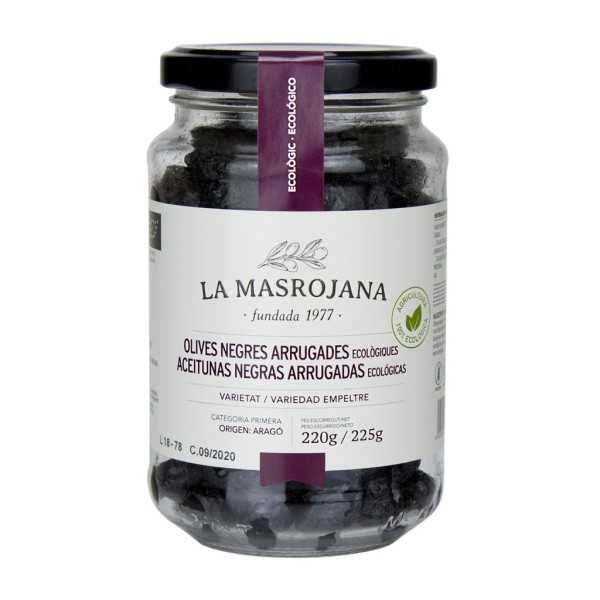 Olives empeltre noires ridées bio La Masrojana 220g - Olives - La Masrojana
