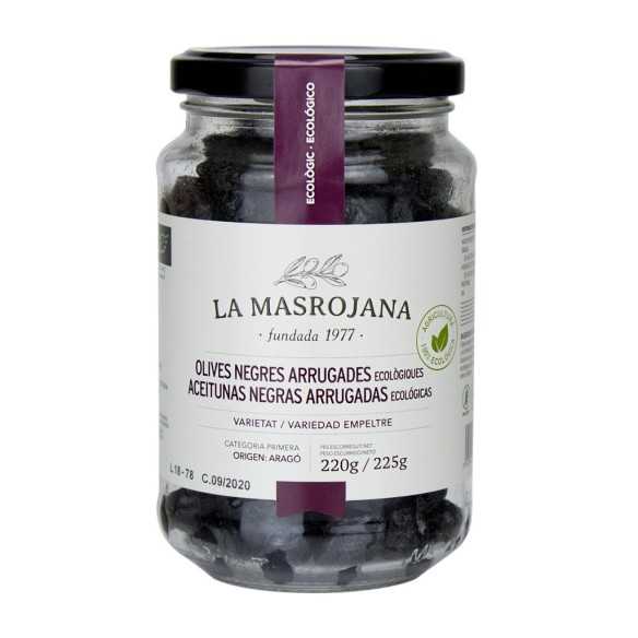 Empeltre Organiczne oliwki czarne i pomarszczone La Masrojana 220g - Oliwki - La Masrojana
