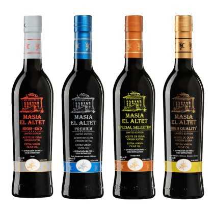 Masía El Altet Olivenöl-Kollektion - Komplettset 4x500ml
