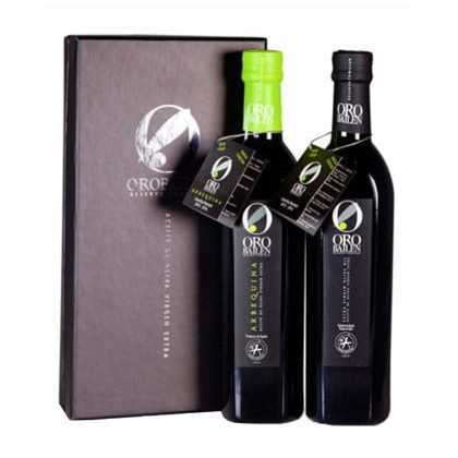 Olivenöl Oro Bailen Geschenkpackung 2X 500ml - Olivenöl sets - Oro Bailen 2