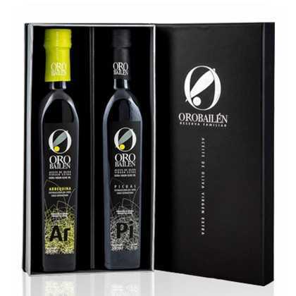 Olivenöl Oro Bailen Geschenkpackung 2X 500ml - Olivenöl sets - Oro Bailen