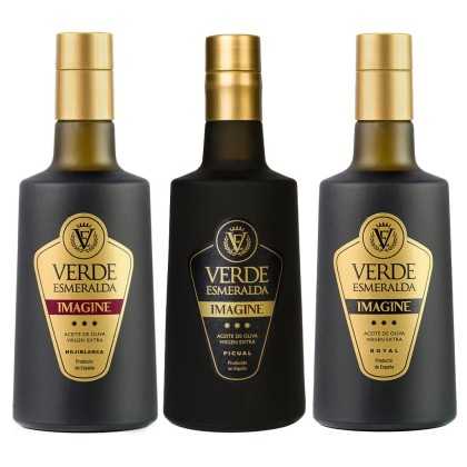 Verde Esmeralda Imagine Olivenöl-Set 3 x 500 ml