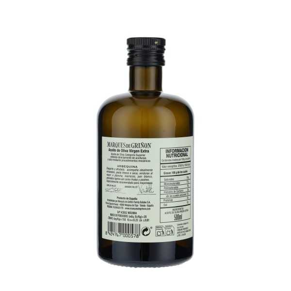 Marqués de Griñón Arbequina 500 ml – Huile d’olive douce et fruitée