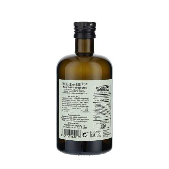 Marqués de Griñón Arbequina 500 ml – Huile d’olive douce et fruitée